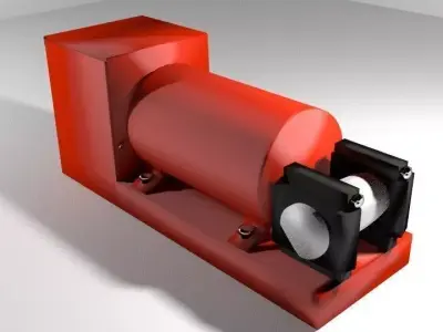 Black Box Flight Data Recorder 3D model