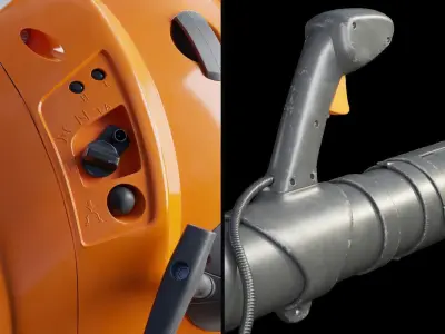 Stihl BR600 Backpack Blower 3D model