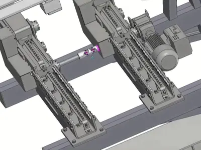 ASRS Stacker Crane - Automated Storage Retrieval System 3D model