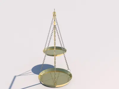 Scales of justice Free 3D model