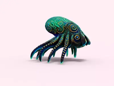 Octopus 3D model get