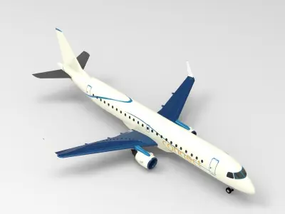Embraer E190 3D model purchase