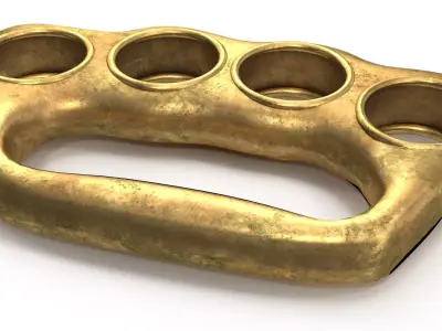 Knuckles PBR Low-poly 3D model