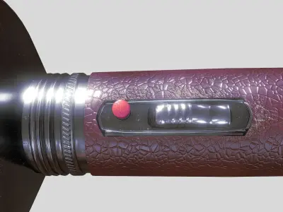 Retro FlashLight Low-poly 3D model purchase