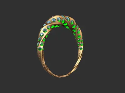 twist ring Free 3D model
