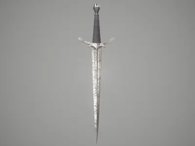 Morgul knife from The Lord of The Rings Movie Low-poly 3D model