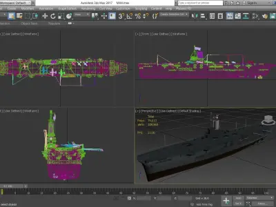 Ship 03 Low-poly 3D model