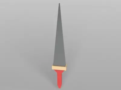 Lowpoly Sword 001 Free low-poly 3D model