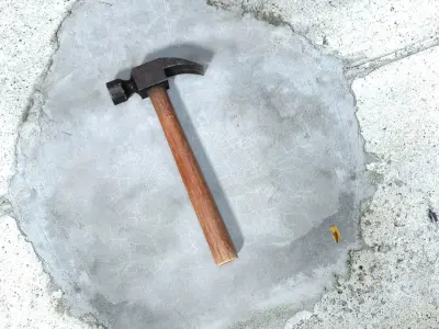 Hammer Low-poly 3D model shop