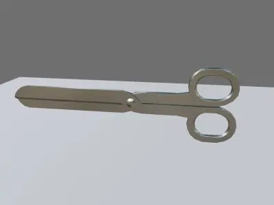 Scissors - Cut - Tesoura de corte Low-poly 3D model