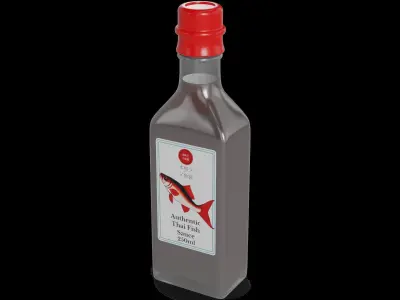 Canned and Jarred Goods Fish Sauce 3D model