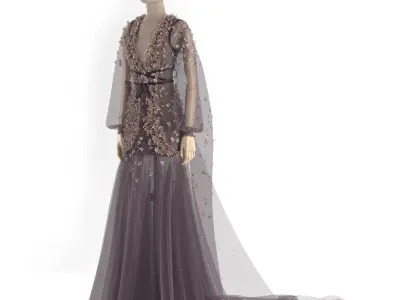 Dress flower 3D model