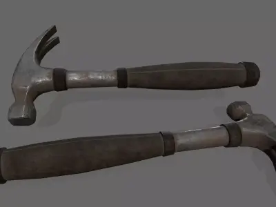 Hammer Low-poly 3D model 22