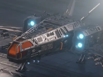 Spaceship Free 3D model by jazoone