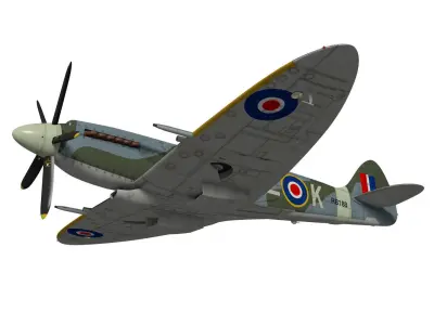 Supermarine Spitfire Mk-XIV 3D model purchase