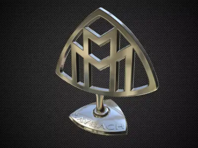 maybach logo 3D model by 3dlogoman
