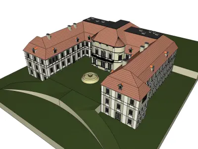 zamek w Grodzcu  castle in Grodziec 3d model 3D model