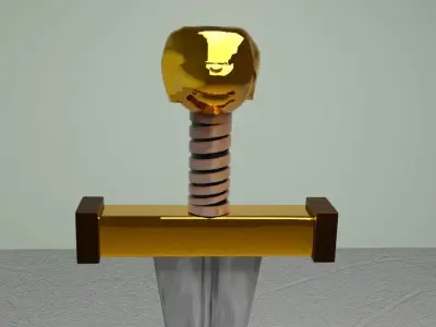 Dagger Sword A small sword New design sword Low-poly 3D model