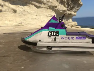 Ski Jet Game ready model Low-poly 3D model