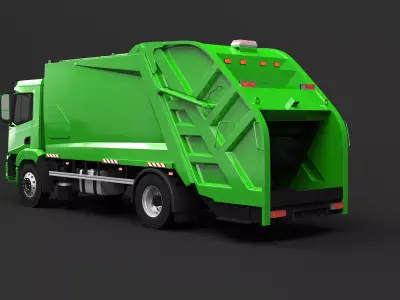 Generic EU Gargabe Truck 3D model