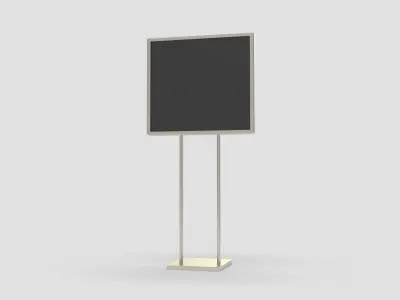 Style advertisement close to a urban street in city 3D model buy