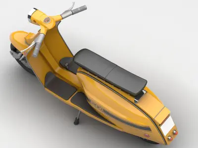 Lambretta jet 200 3D model from CGTrader