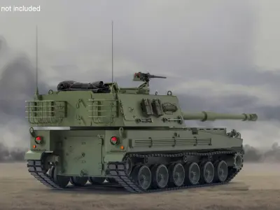 South Korean Self Propelled Howitzer 3D model