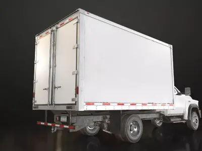 Medium Duty VX400 - Refrigerated Truck Low-poly 3D model