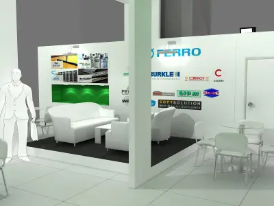 Exhibition Stand - ST0068 3D model