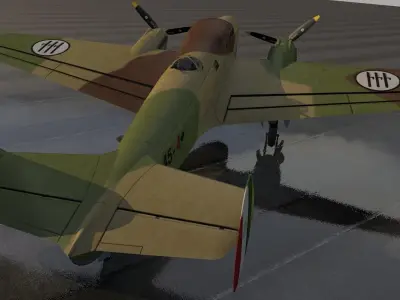 Piaggio P-32 3D model