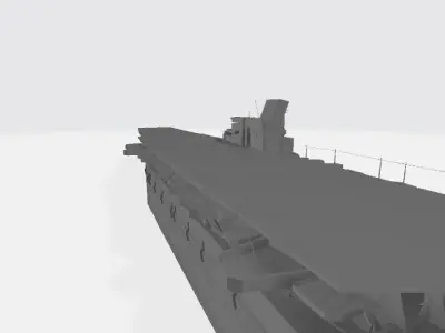 Yamamoto class carrier sunk in 1944 for 3d print 3D print model
