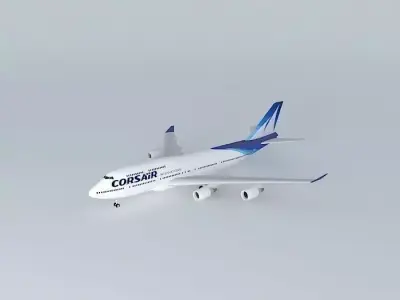 :BASIC: CorsairFly Airlines International Boeing 747400 Free 3D model