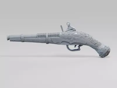  flintlock 3D print model