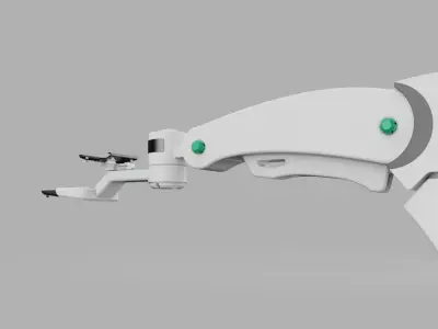 robotic arm medi factory help hand  3D model