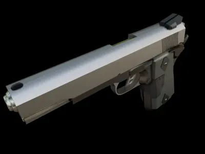 Lowpoly Handgun Model pistol Low-poly 3D model