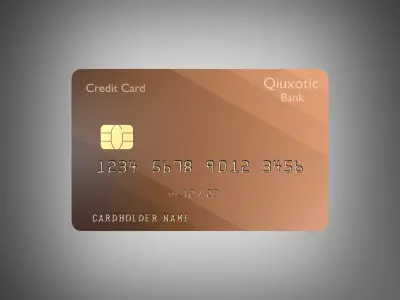 Credit Card Low-poly 3D model purchase