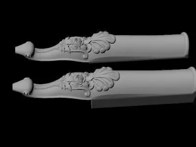 leg High quality 3d models for processing on a cnc machine 3D model 33