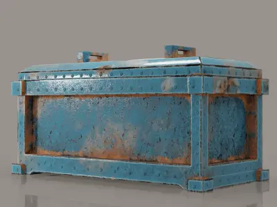 Mechanical and Sci Fi box for various types of scenes  Low-poly 3D model