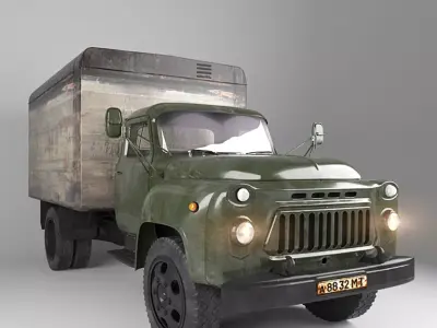 gaz car Low-poly 3D model