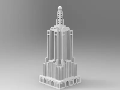 empire state building Free 3D print model