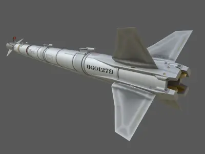 AIM-9X SIDEWINDER Missile Low-poly 3D model