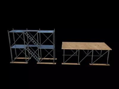 scaffold scaffolding tower 3D model