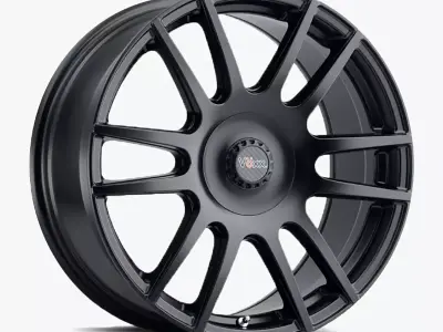 Voxx Pisa Wheel Matte Black Focus ST RSTS 3D model