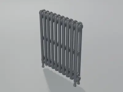 Classic Cast Iron Radiator 2C10 Low-poly 3D model