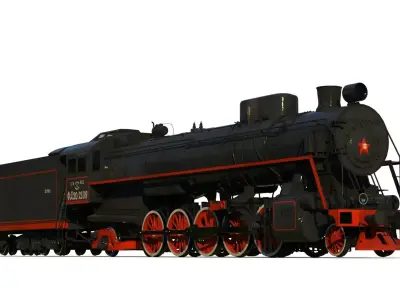Steam locomotive FD class  3D model