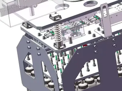 Robotic Vacuum Bottle Suction Gripper for Automated Packing 3D model