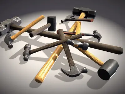 Tool Pack - 40 PBR Hand Tools 3D model