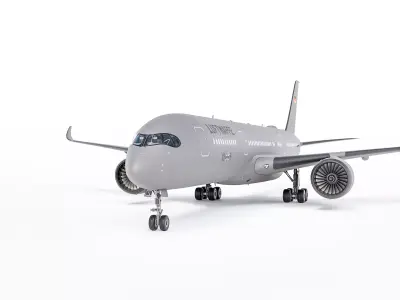 Airbus A350-900 Luftwaffe 3D model
