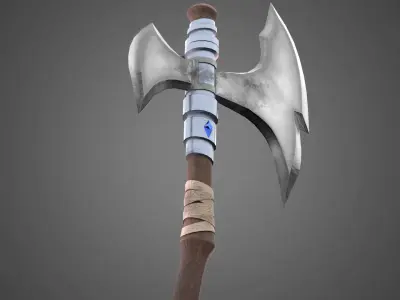 Axe 3D model Low-poly 3D model
