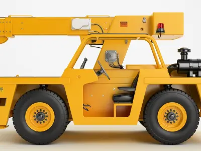 Industrial Carry Deck Crane 01 3D model